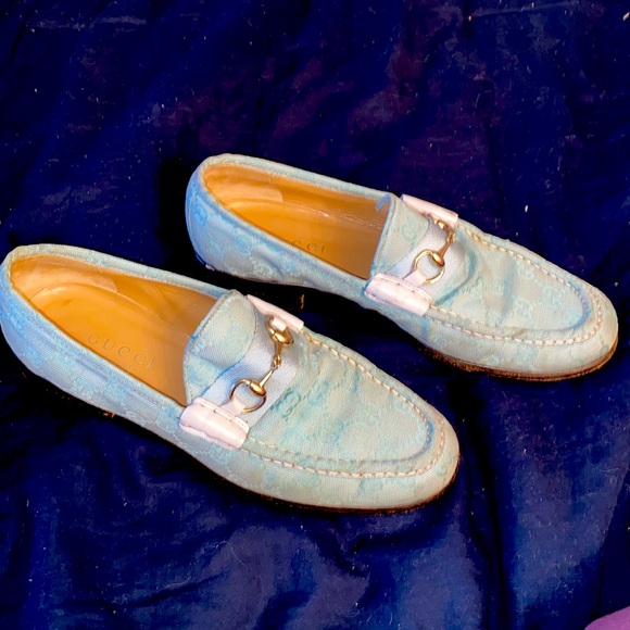 Gucci Princetown GG Monogram Limited Edition Denim Loafers Light Blue - Picture 7 of 12